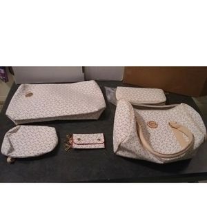 Collection of Purses, Handbags, and Wallets - Women, Color White